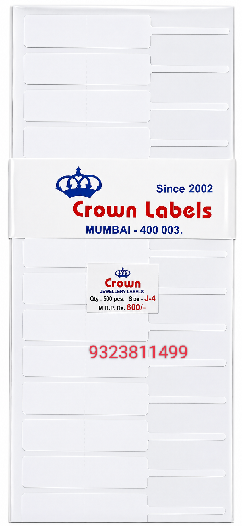 Jewellery Labels – J-4